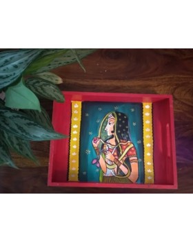 Hand Painted Wooden Tray 2 Hand Painted Wooden Tray 2